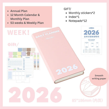 2026 Plan Smarter Daily Planner (A6 & Slim)