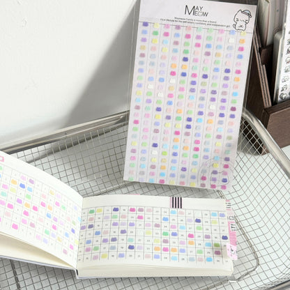 "Pat the Cat Head" Cute Kitty-Shaped Mini Highlight Stickers