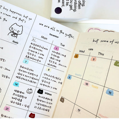 "Pat the Cat Head" Cute Kitty-Shaped Mini Highlight Stickers
