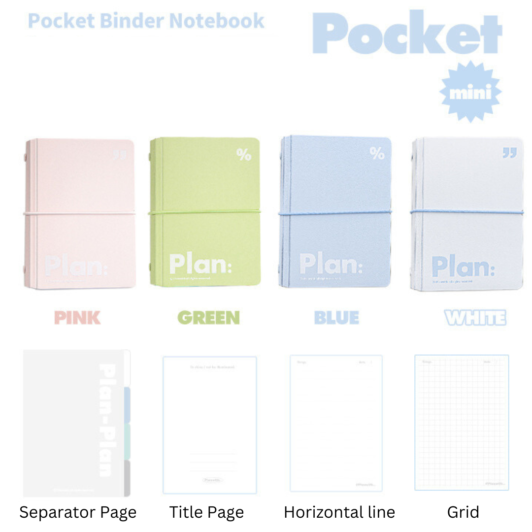 Pocket Storage Loose-Leaf Journal Notebook