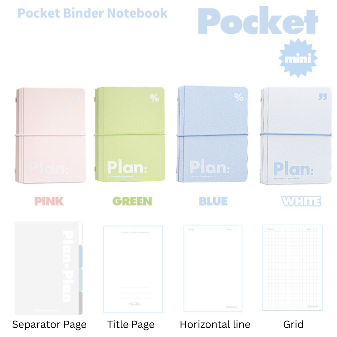 Pocket Storage A7 Loose-Leaf Notebooks