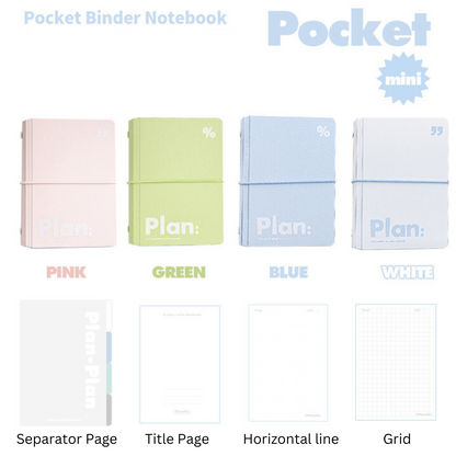 Pocket Storage Loose-Leaf Journal Notebook