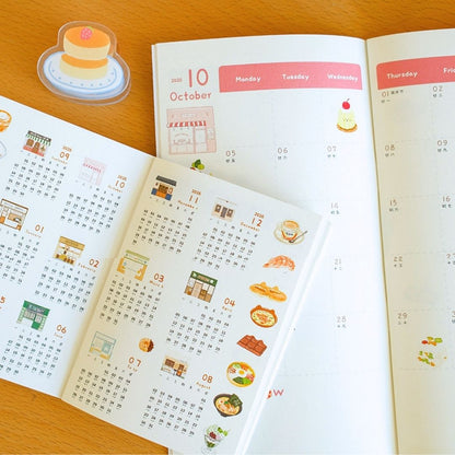 "Shopping Street" 2027 Monthly Planner - TN & Passport Size