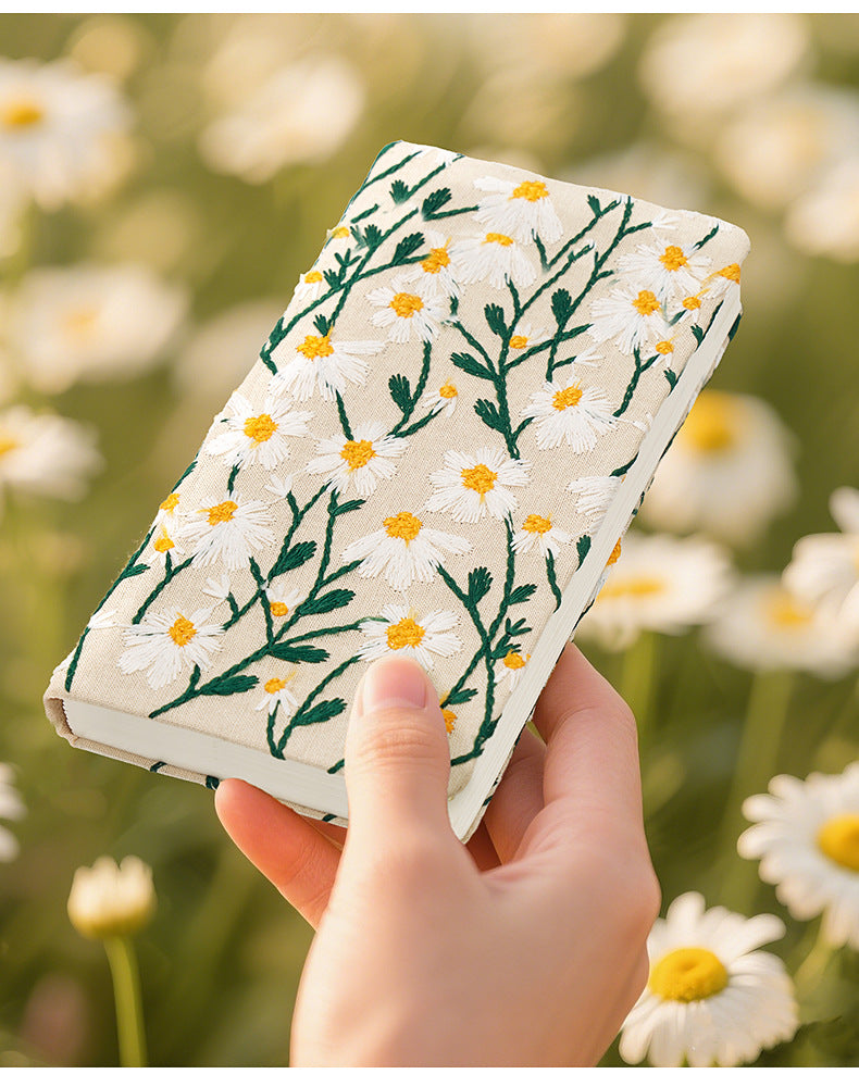Spring Pulse A6 Floral Embroidered Handheld Notebook