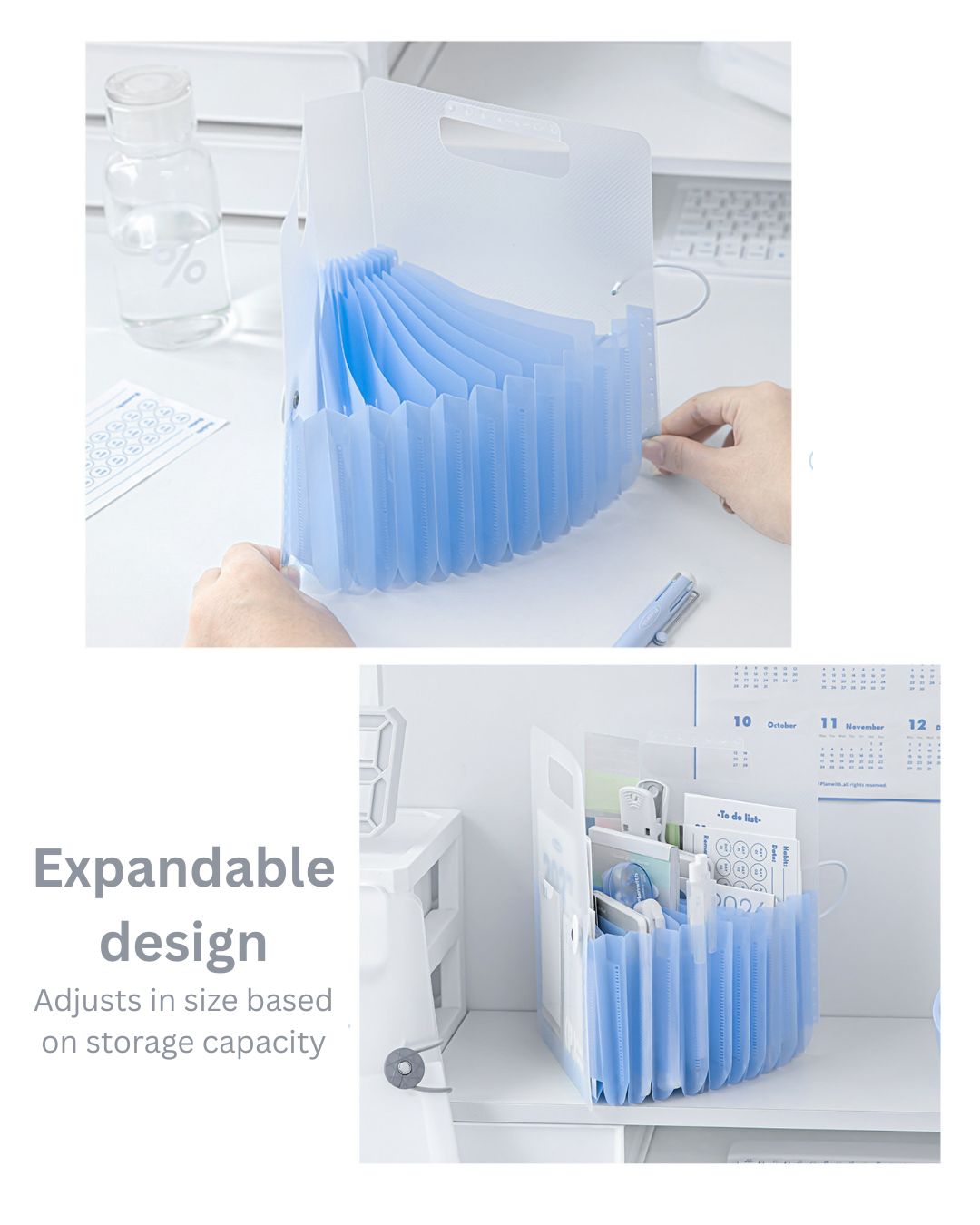 Portable Standing Accordion Folder