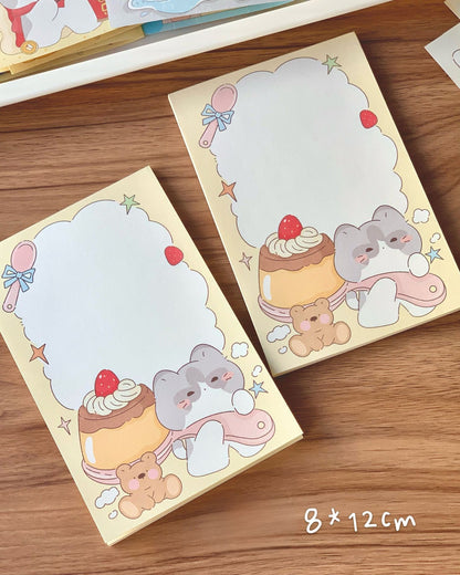Cute Dessert Cafe Memo Pad Set