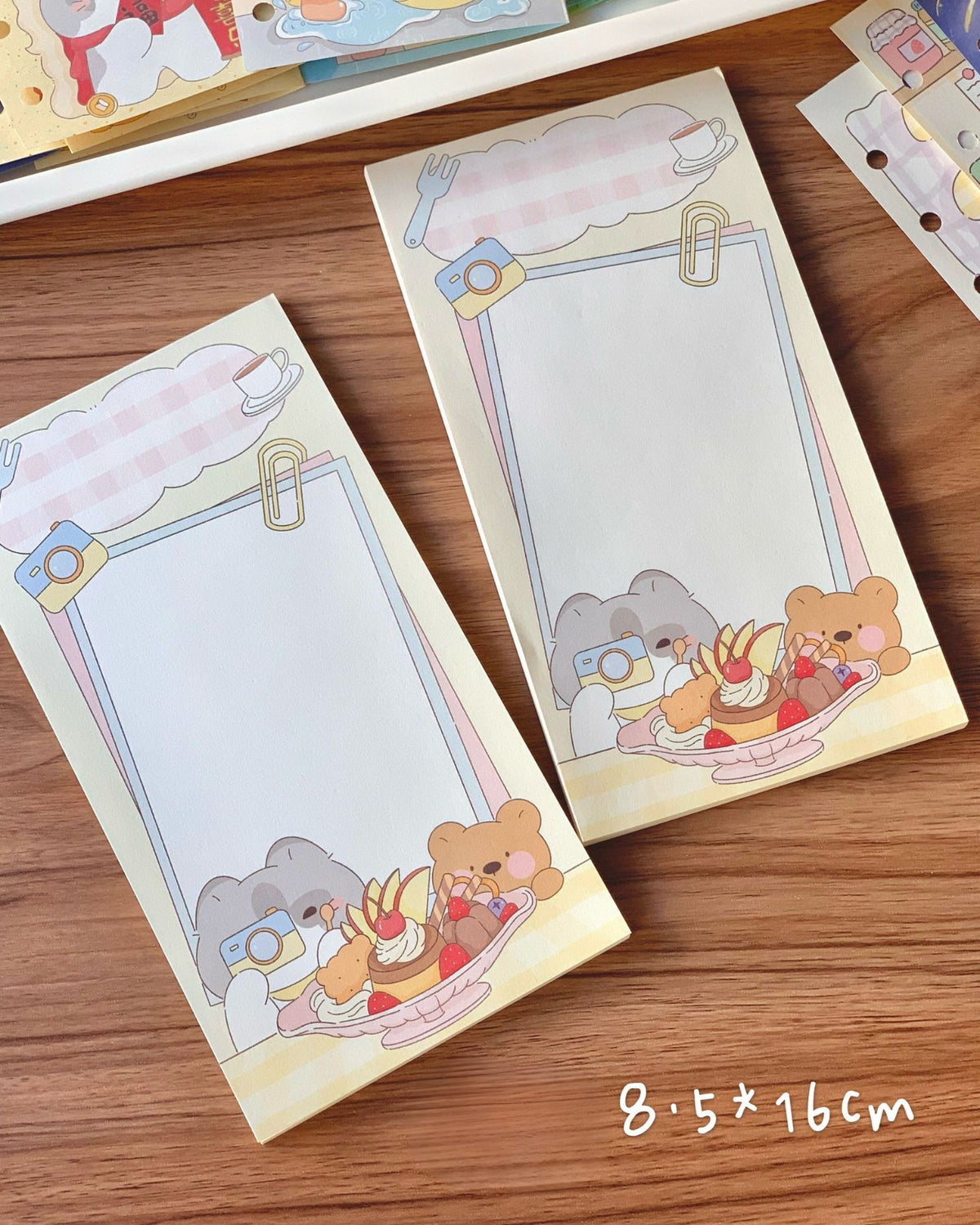 Cute Dessert Cafe Memo Pad Set