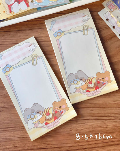 Cute Dessert Cafe Memo Pad Set