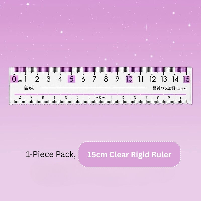 Eye-Ease Flow Clear Anti-Fatigue Ruler (15cm & 20cm)