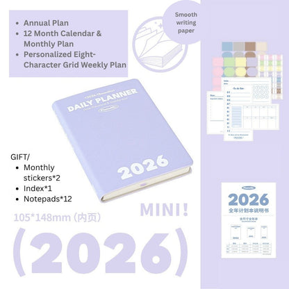 2026 Plan Smarter Daily Planner (A6 & Slim)