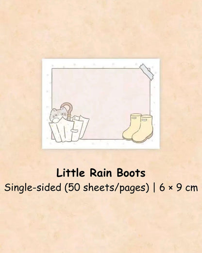 Original Rainy Season Memo Pad Set