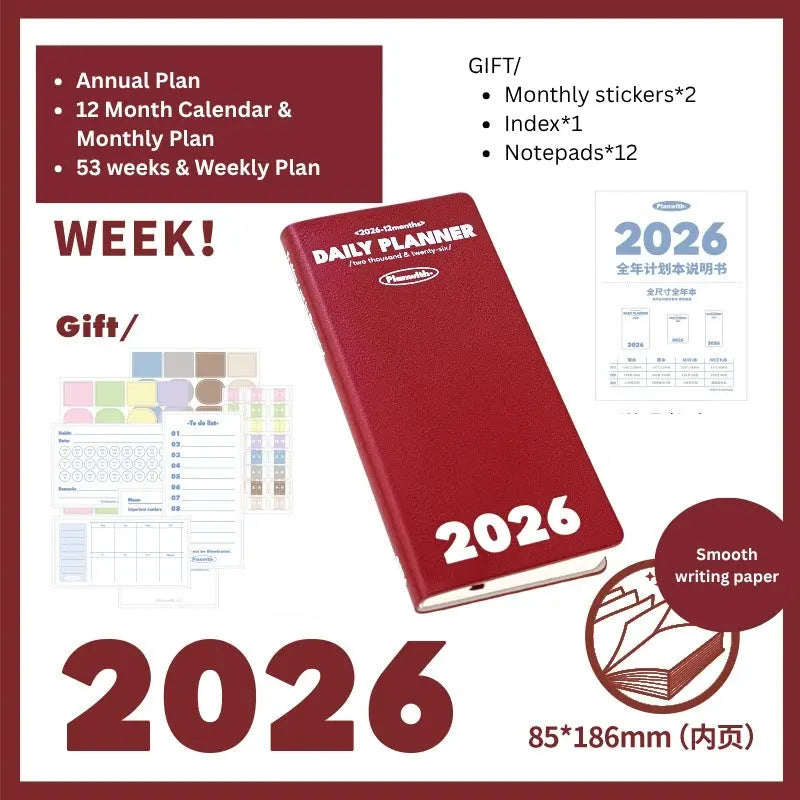 2026 Plan Smarter Daily Planner (A6 & Slim Edition) - SOLD OUT ChicChoi