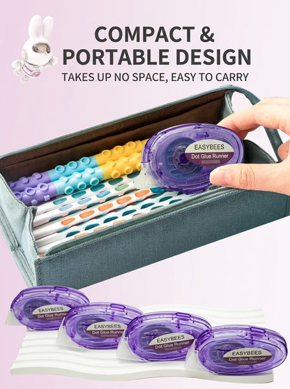 Refillable Dot Roller Glue Tape - 8mm × 8m
