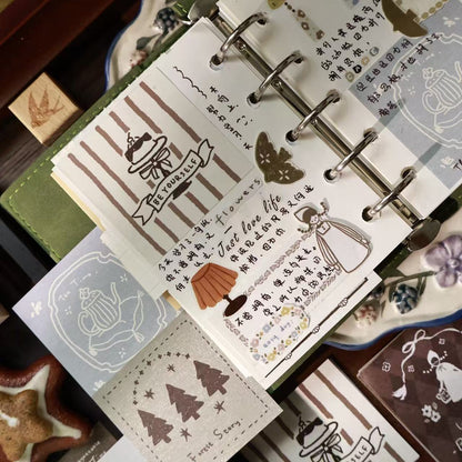 Retro Fairytale Salt-Style Note Paper Pack