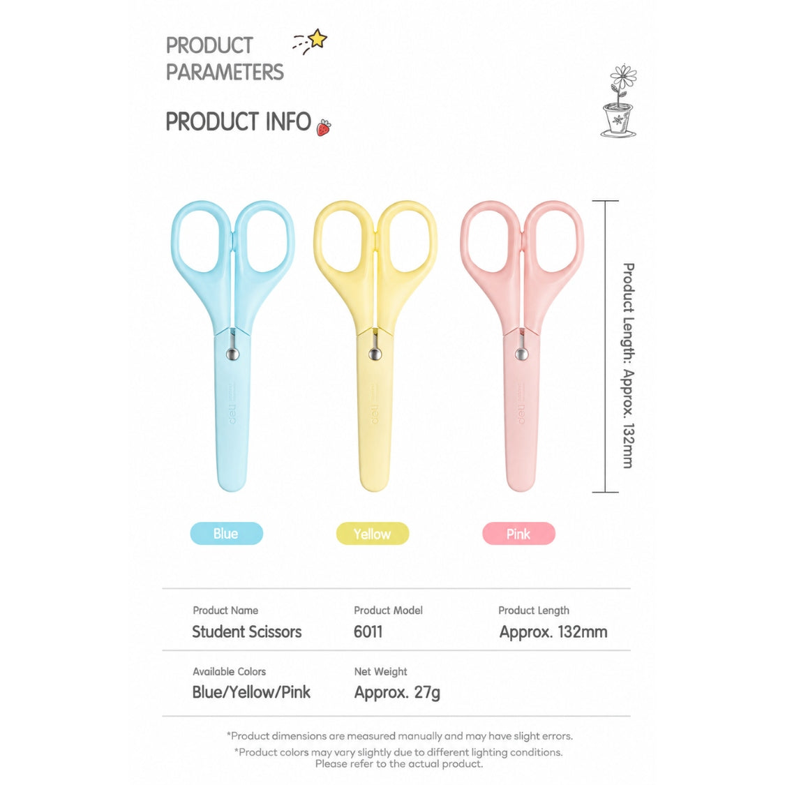 Dopamine Pastel Safety Scissors