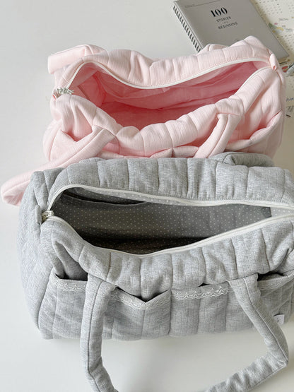 K-Style Puffer Tote Bag for Commute & Travel