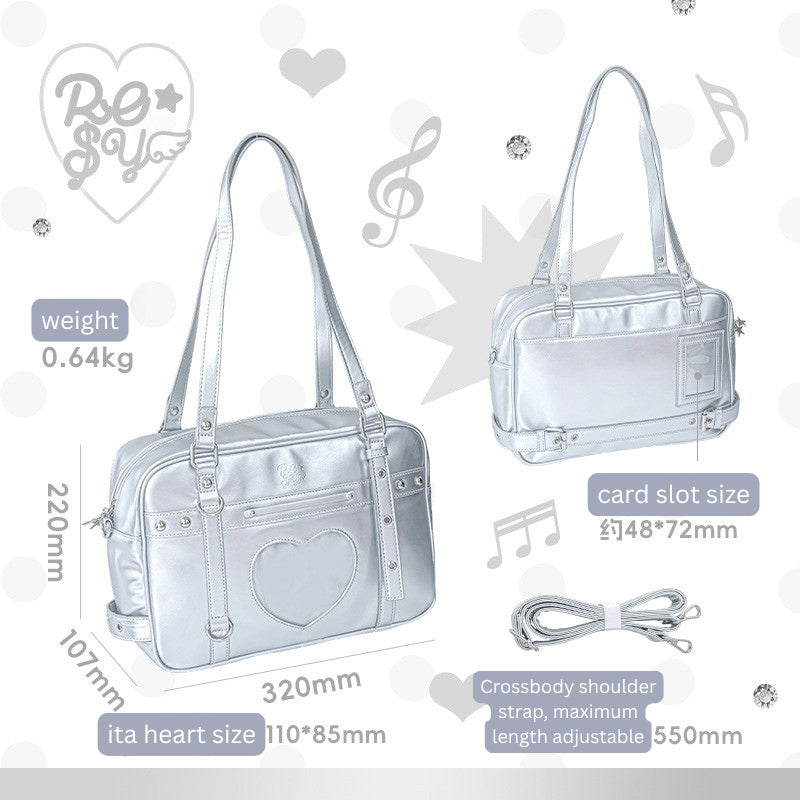 Cyber-Chic Crossbody Shoulder Ita Bag