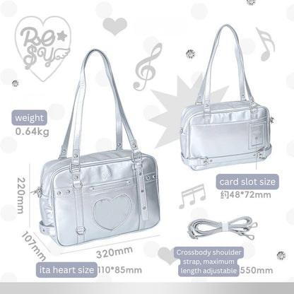 Cyber-Chic Crossbody Shoulder Ita Bag