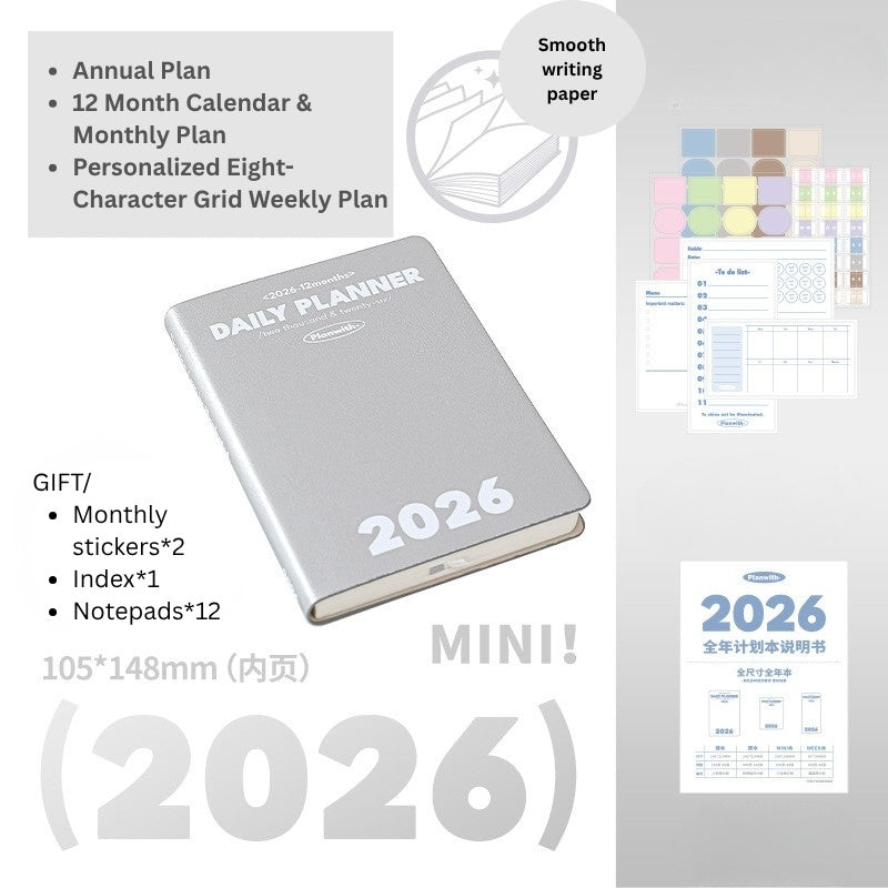 2026 Plan Smarter Daily Planner (A6 & Slim)