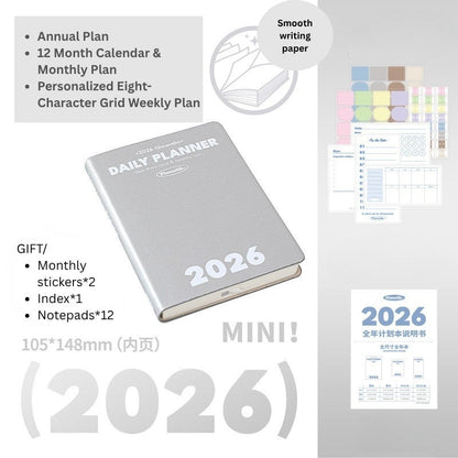 2026 Plan Smarter Daily Planner (A6 & Slim)