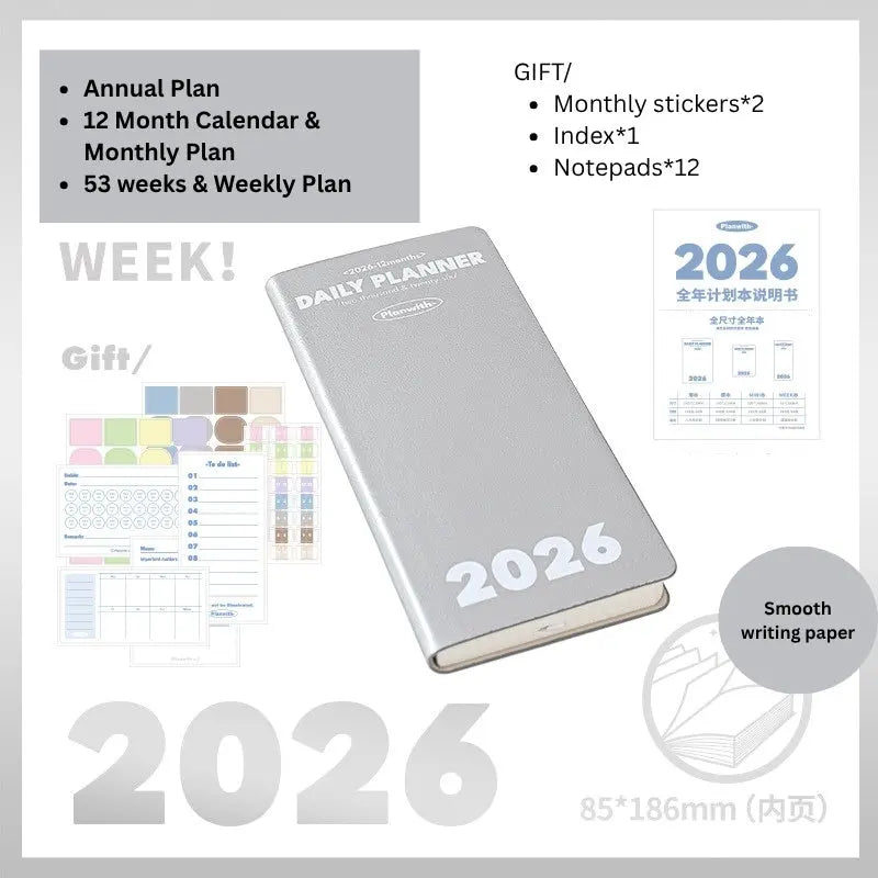 2026 Plan Smarter Daily Planner (A6 & Slim Edition) - SOLD OUT ChicChoi