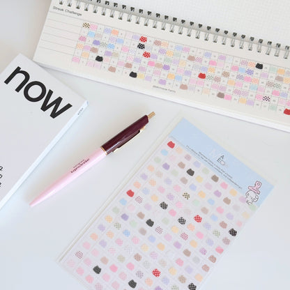 "Pat the Cat Head" Cute Kitty-Shaped Mini Highlight Stickers