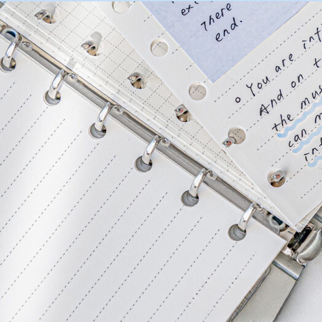 Pocket Storage Loose-Leaf Journal Notebook