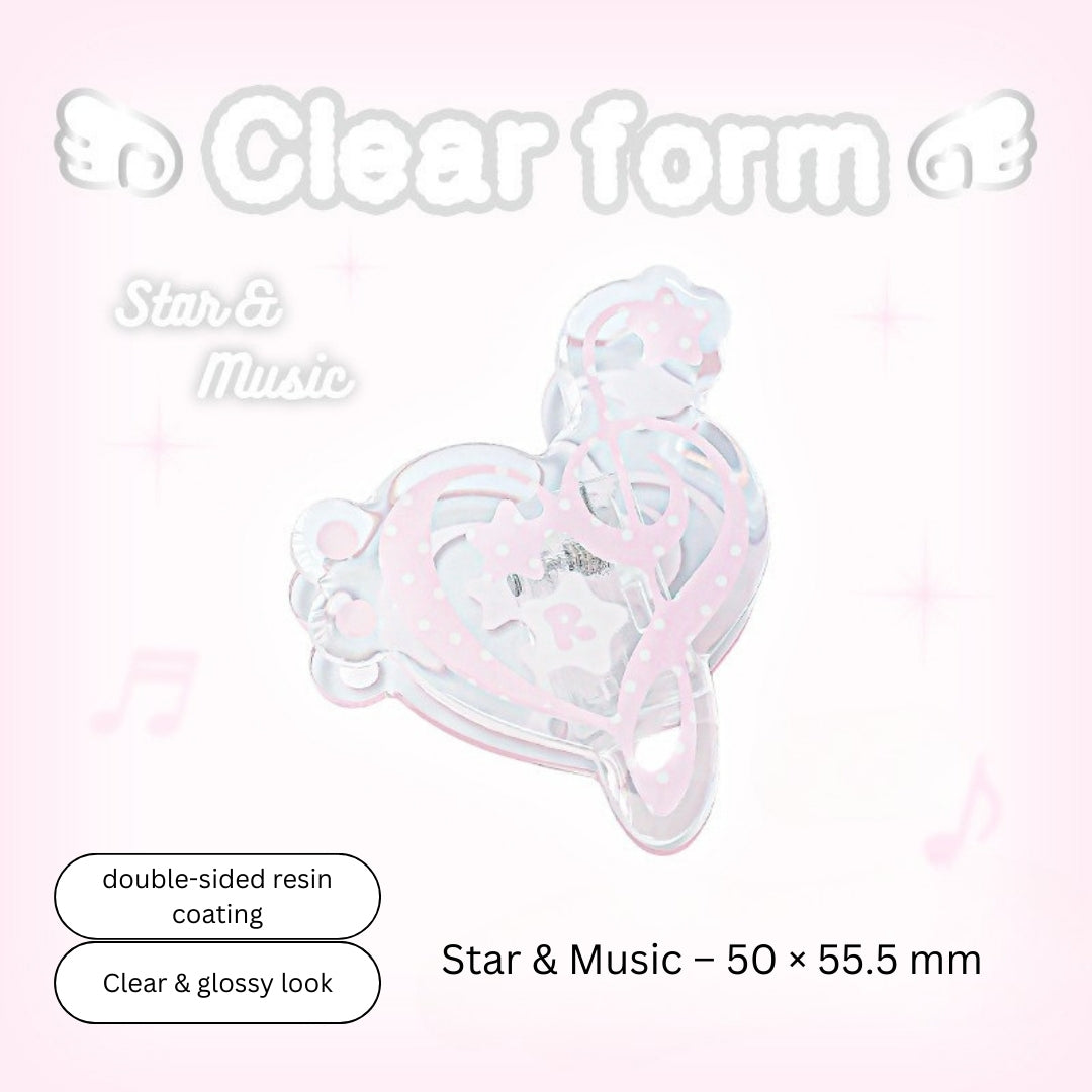 Clear Series Acrylic Cute Organizer Clips