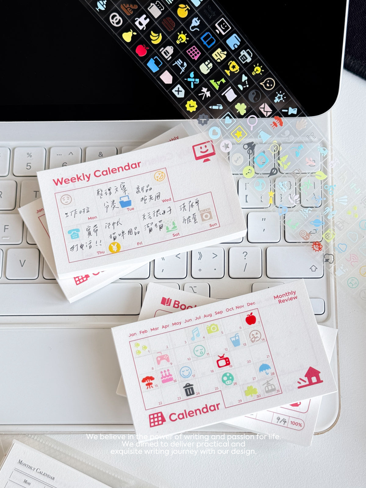 Daily Life Function Icon Tape Cut Film Sticker Roll - SOLD OUT