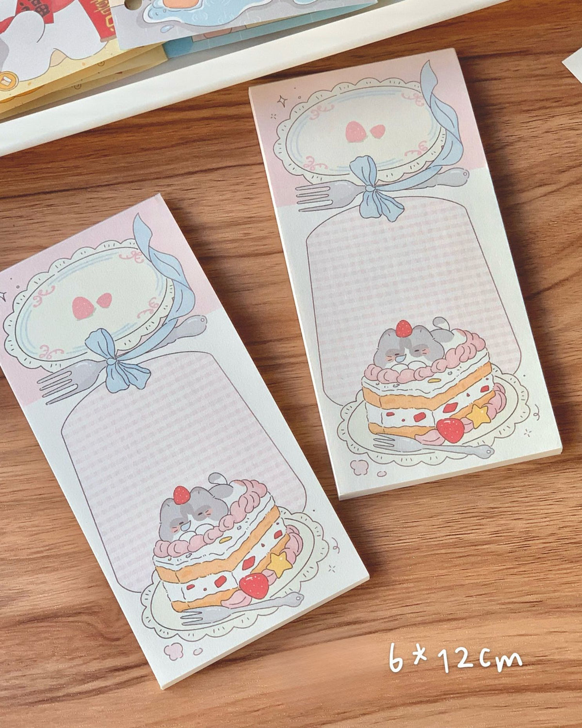 Cute Dessert Cafe Memo Pad Set