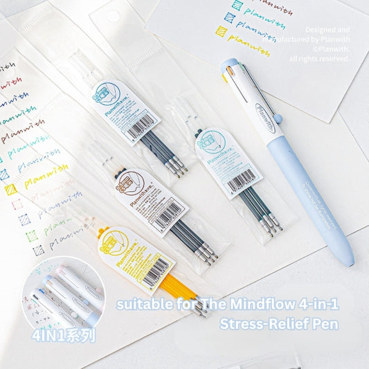 The Mindflow 4-in-1 Stress-Relief Pen Refill Pack (3-Piece Set)