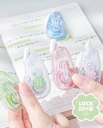 Lucky Clover PET Decorative Tape for Journaling & Note-Taking