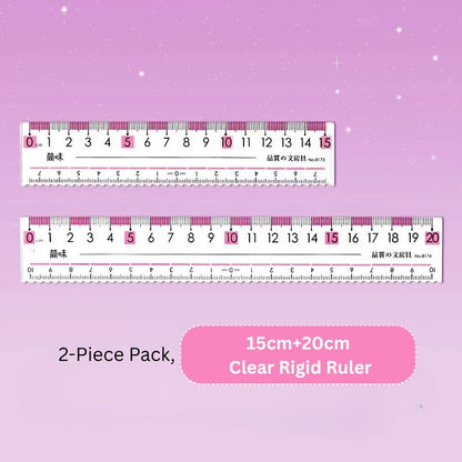 Eye-Ease Flow Clear Anti-Fatigue Ruler (15cm & 20cm)