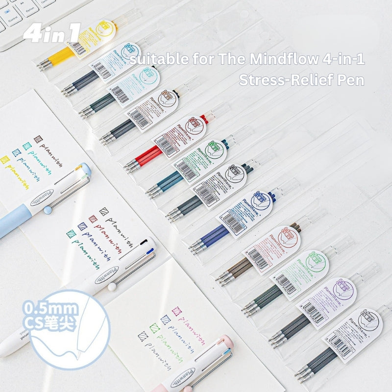 The Mindflow 4-in-1 Stress-Relief Pen Refill Pack (3-Piece Set)