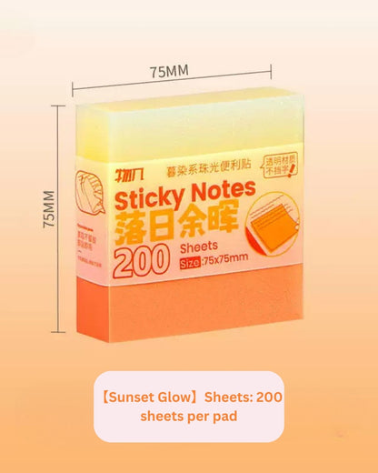 Twilight Pearl Gradient Transparent Sticky Notes