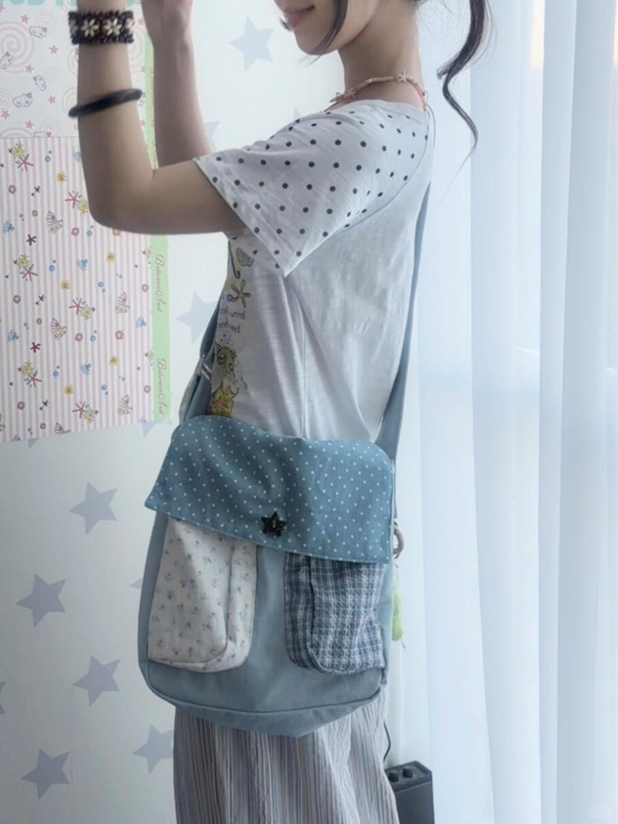Original Cottage Patchwork Daily Messenger Bag