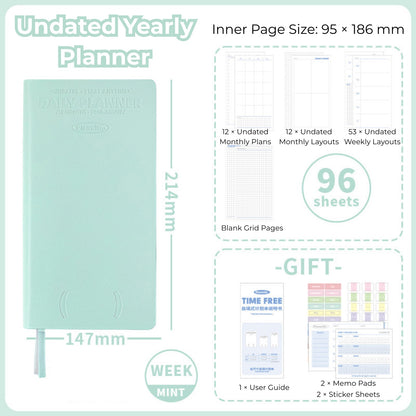Time Free Undated Yearly Planner