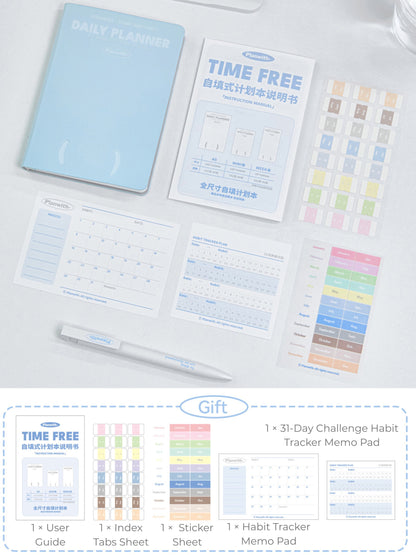 Time Free Undated Yearly Planner