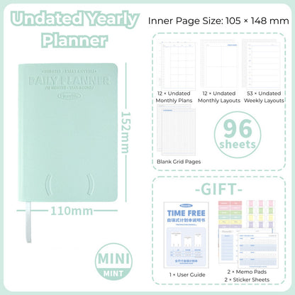 Time Free Undated Yearly Planner