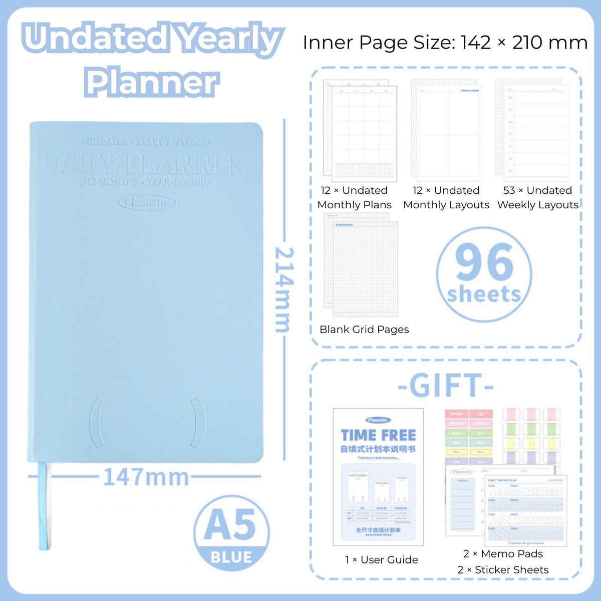 The Breeze Undated Planner