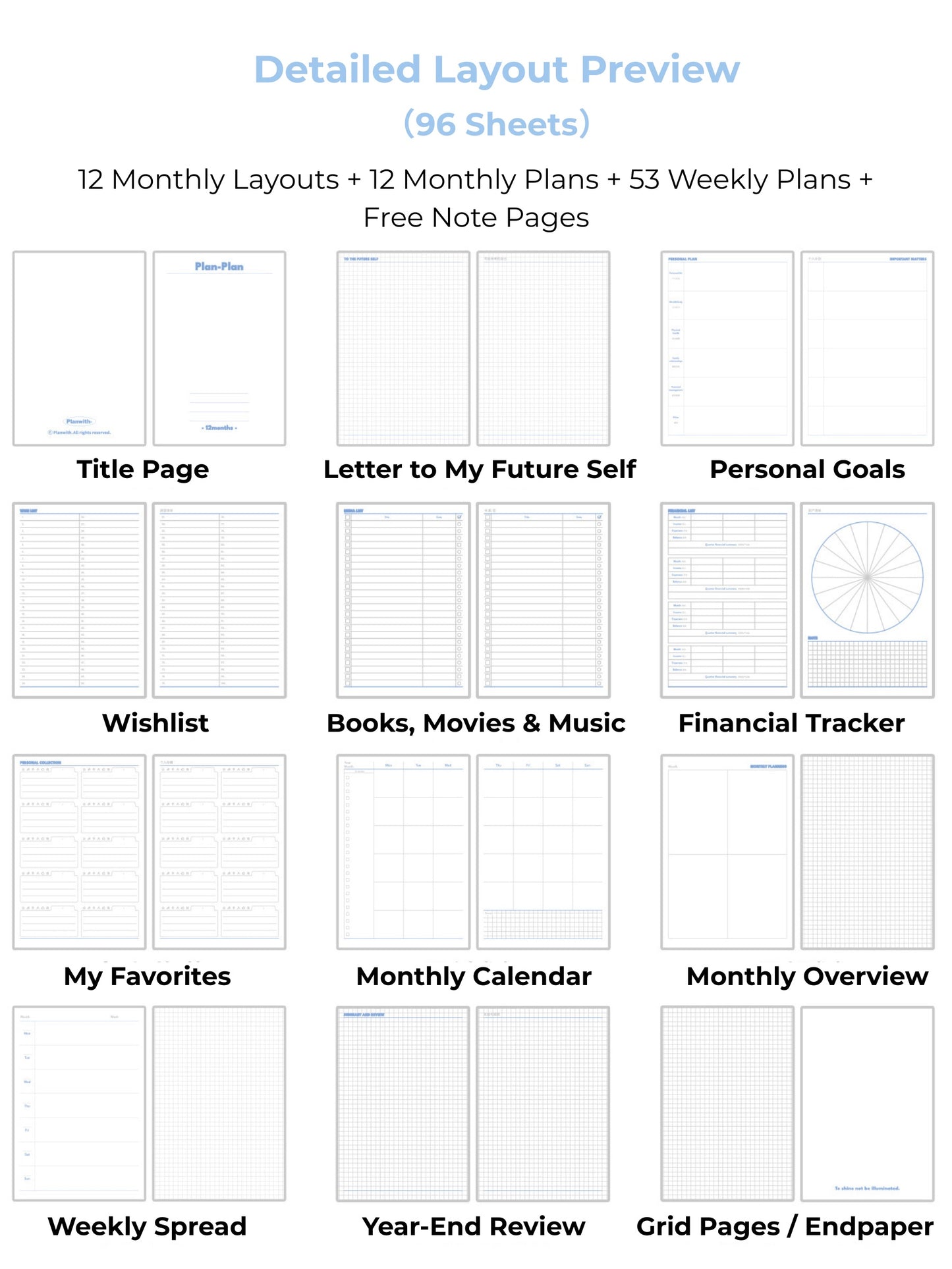 Time Free Undated Yearly Planner
