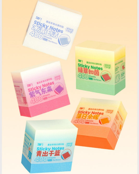 Twilight Pearl Gradient Transparent Sticky Notes