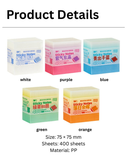 Twilight Pearl Gradient Transparent Sticky Notes