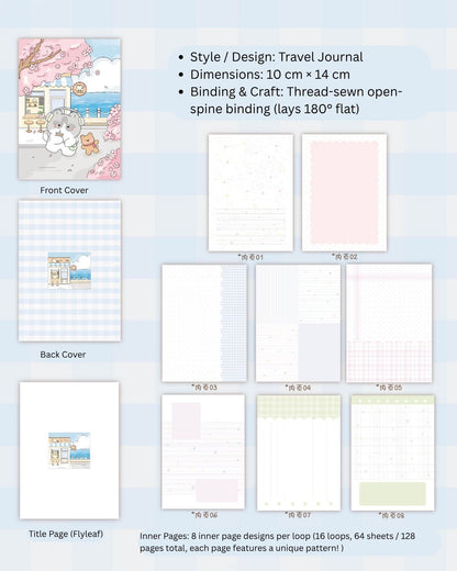 Original Little Kitty A6 Full-Color Journal