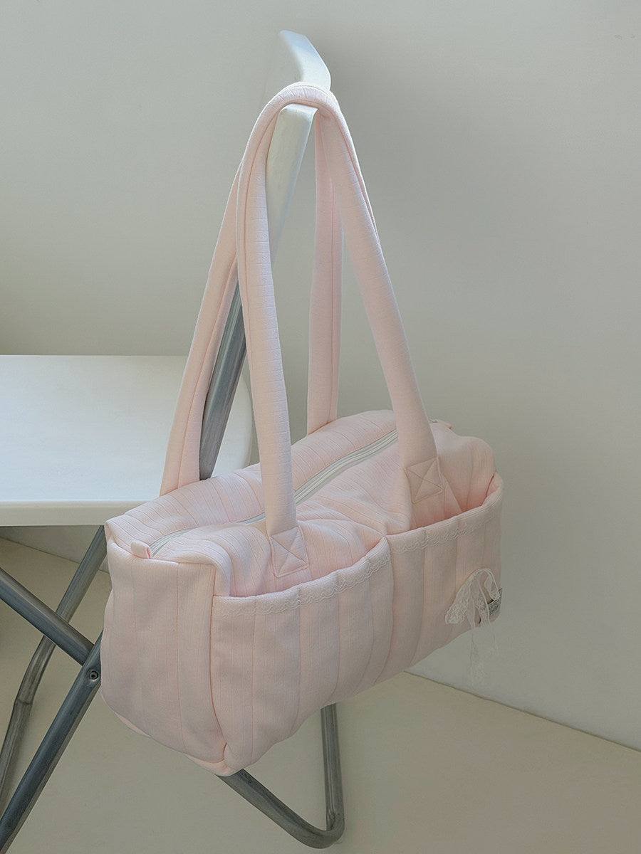 K-Style Puffer Tote Bag for Commute & Travel