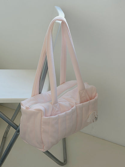 K-Style Puffer Tote Bag for Commute & Travel