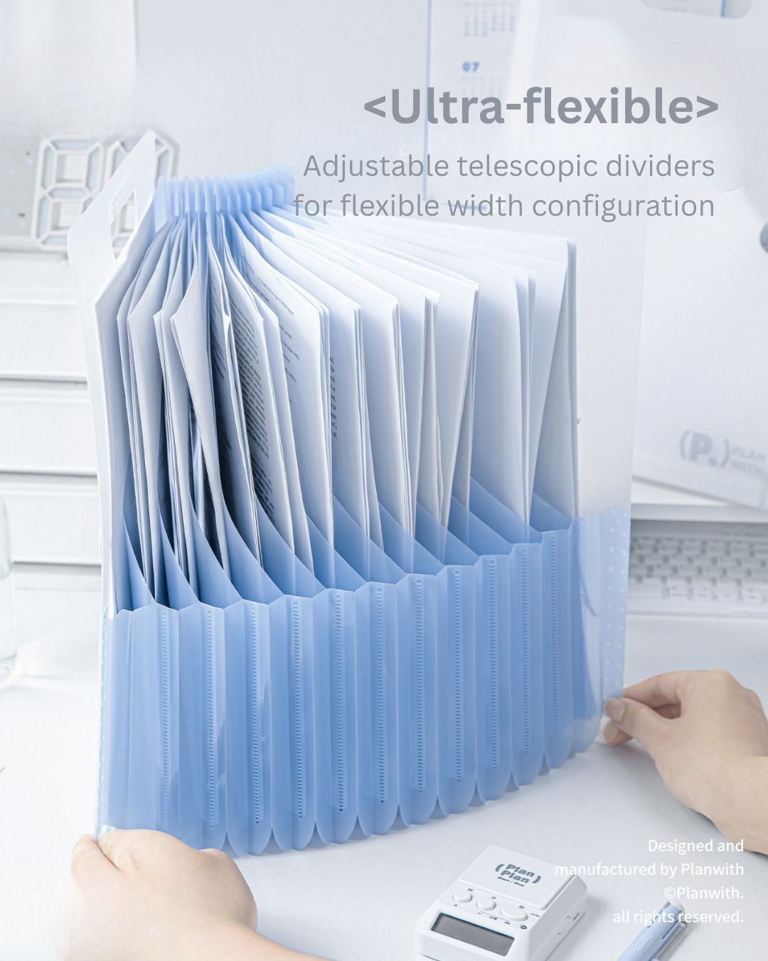 Portable Standing Accordion Folder