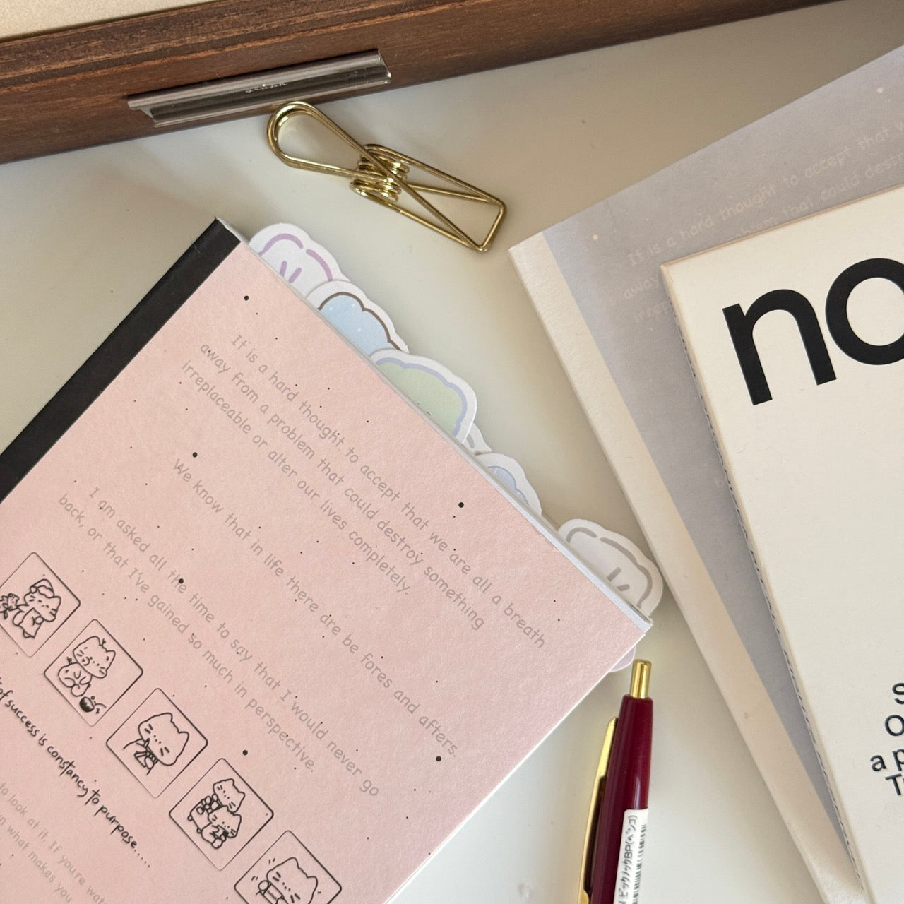 Undated Yearly Comic Cat B6 Bullet Journal Planner