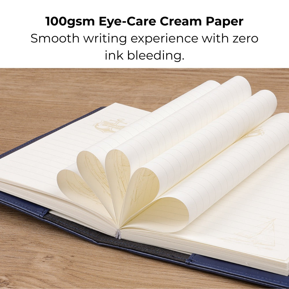Vintage B6 Combination PU Leather Code Lock Journal