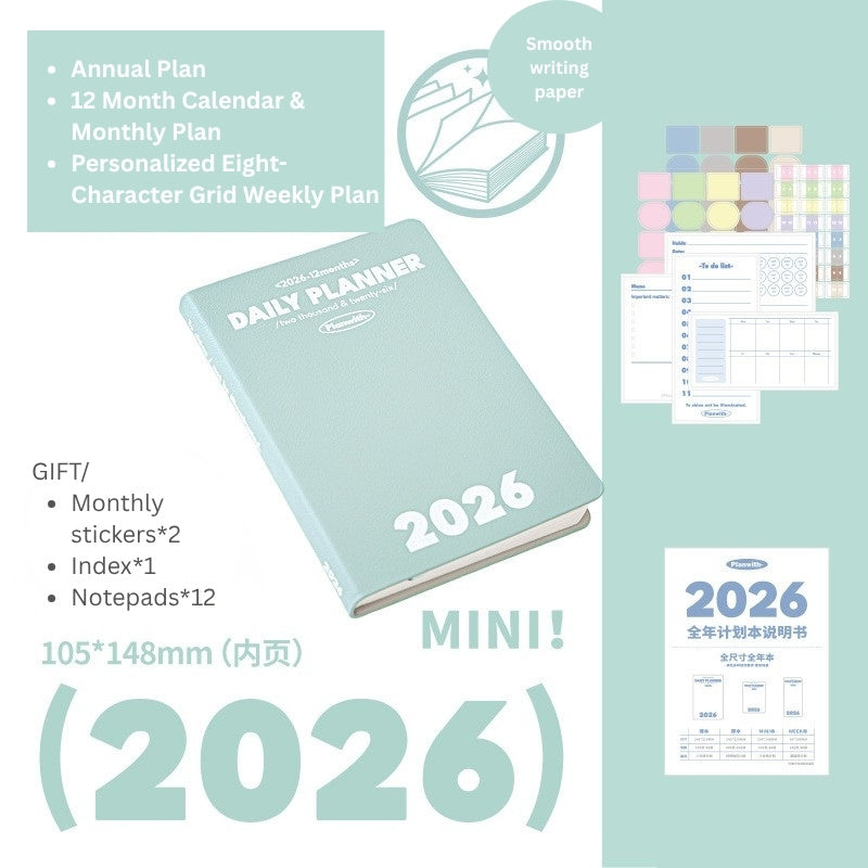 2026 Plan Smarter Daily Planner (A6 & Slim)